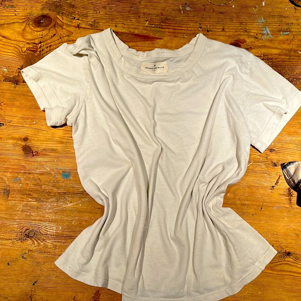 Imogene + Willie white vintage tee